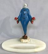 Art Deco Pierrot Sculpture