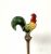 Art Deco Rooster Cocktail Picks, American, circa 1925-30