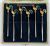Art Deco Rooster Cocktail Picks, American, circa 1925-30