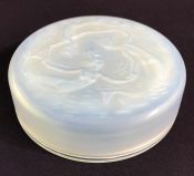 Art Deco Sabino Opalescent Glass Powder Box