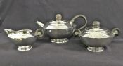 Art Deco Silver 3 Piece Tea Set