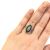 Art Deco Style Marquise Diamond and Sapphire Ring