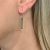 Art Deco White Gold Emerald And Diamond Drop Earrings