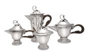 Art Moderne Sterling Silver Tea And Coffee Set