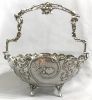 Art Nouveau Austro-Hungarian 800 Fine Silver Basket