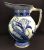 Art Nouveau Flow Blue Earthenware Water Jug