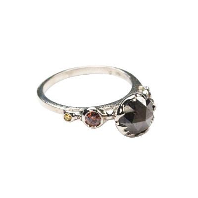 Audrius Krulis Dark Brown Diamond Ring