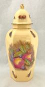 Aynsley Bone China Orchard Gold Pattern Hexagonal Temple Jar