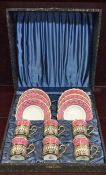 Aynsley Demitasse Coffee Cups & Saucers