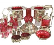 Lovely Antique & Vintage Cranberry Glass