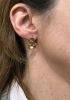 Antique Floral Pearl Earrings in 9kt Yellow and Rose Gold