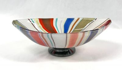 Barovier Murano Glass Gondola Shaped Bowl