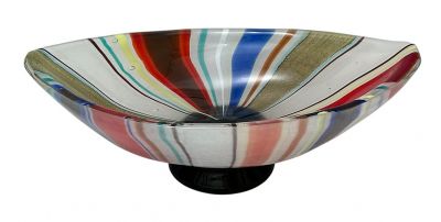 Barovier Murano Art Glass Gondola Shaped Bowl