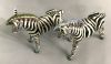 Basil Matthews Zebra Figures With Whimsical Colouring