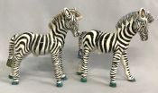Basil Matthews Zebra Figures With Whimsical Colouring
