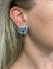 Beni Sung Blue Topaz Kunzite and Diamond Earrings