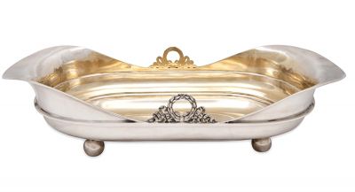 Biedermeier Style Silver Bowl Continental European In Origin
