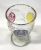 Biedermeier Tri-Colour Stained and Cut Glass Stemmed Rummer