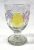 Biedermeier Tri-Colour Stained and Cut Glass Stemmed Rummer