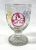 Biedermeier Tri-Colour Stained and Cut Glass Stemmed Rummer