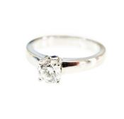 Birks Vintage .51ct Diamond and Sapphire 18kt Ring