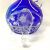 Bohemian Coloured Crystal Decanter and Long Crystal Liqueur Glasses