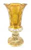 Bohemian Coloured Crystal Vase, circa 1880-1900