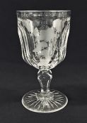 Bohemian Crystal Goblet