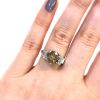 Vintage 3.03ct Brown Diamond and Diamond Platinum Ring
