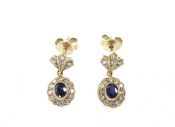 Sapphire Drop Earrings