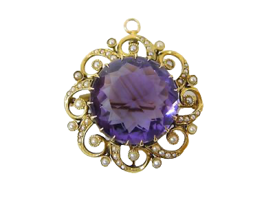 Antique Amethyst Pendant