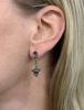 Antique Style 2.01ct Aquamarine Drop Earrings in 18kt Yellow Gold