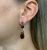 Vintage Garnet and Diamond Drop Earrings