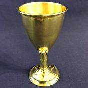 Carl Poul Petersen 14 kt. Gold Kiddush Cup