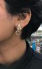 Cartier Inspired Sapphire Diamond Ruby Panther Earrings