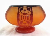 Charder Cameo Art Glass Art Deco Vase