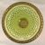 Baccarat Attributed Chartreuse/Vaseline Coloured Cut Crystal Vase