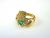 Fine .42ct Emerald and Diamond Claddagh 18kt Ring