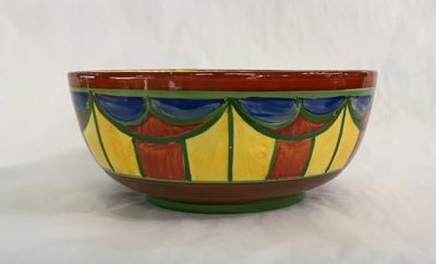 Clarice Cliff Hand Painted Bizarre Ware Fruit Bowl