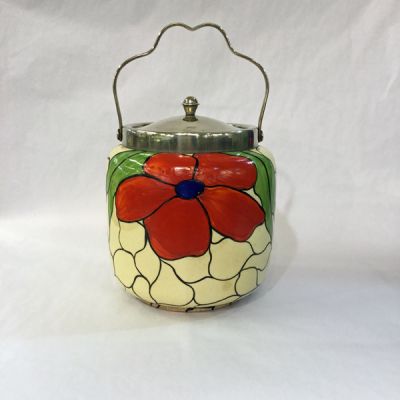 Clarice Cliff Bizarre Biscuit Barrel