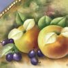 Coalport Hand Painted Cabinet Plate in a “Fruit and Berries” Pattern