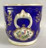 Continental Porcelain Hand-Painted Jardinieres Cachepots
