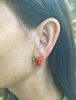Vintage 11.10ct Coral 14kt Earrings