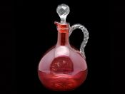 Cranberry Glass Decanter