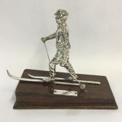 Cross Country Sterling Silver Ski Trophy