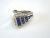 Art Deco Inspired Diamond and Sapphire Ring