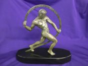 Art Deco Bronze Of An Athlete By Kowas / Salvatore Riolo