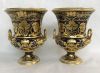 Derby Hand Painted & Gilded Campana Form Vases, circa 1815-20