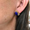 Diamond and Lapis Earrings