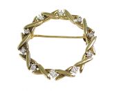 Vintage .20ct Diamond 10kt Brooch